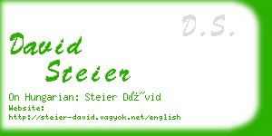 david steier business card